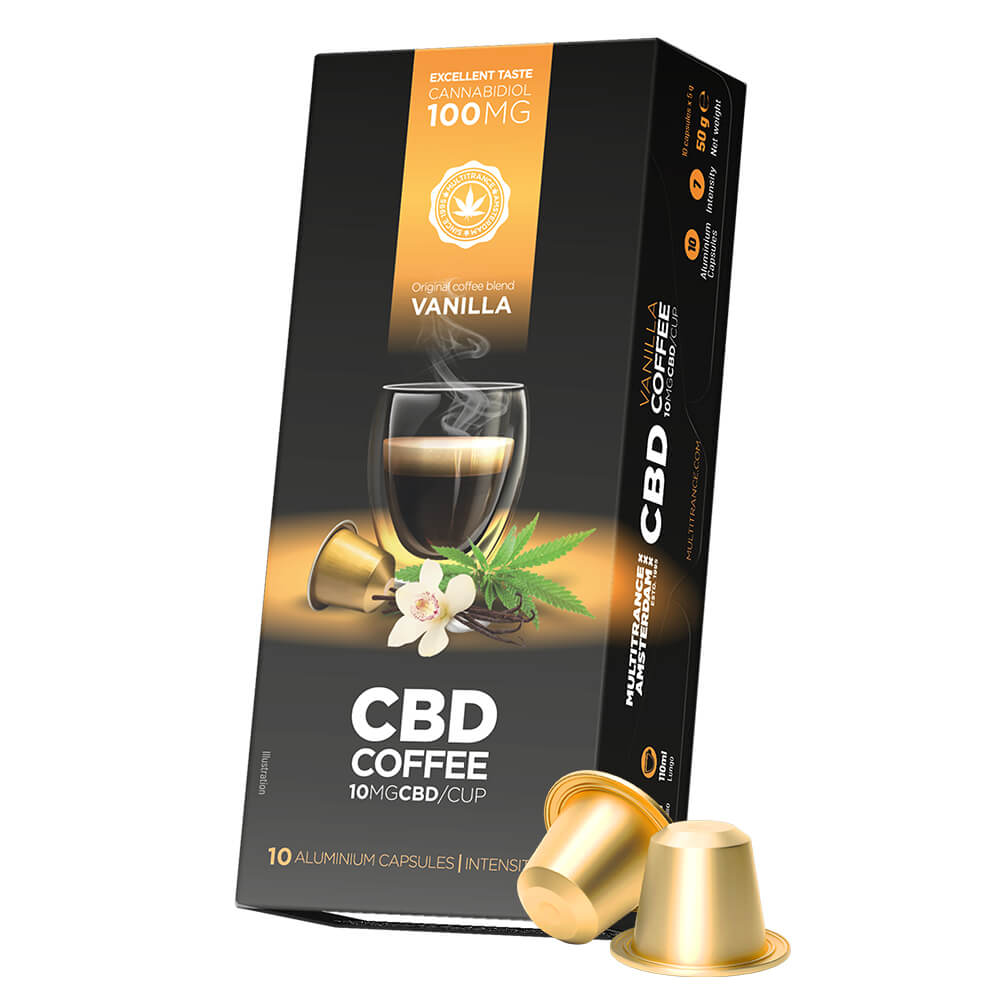 Coffee Capsules With Vanilla (Compatible With Nespresso) 100mg / 10 Pods By Haze