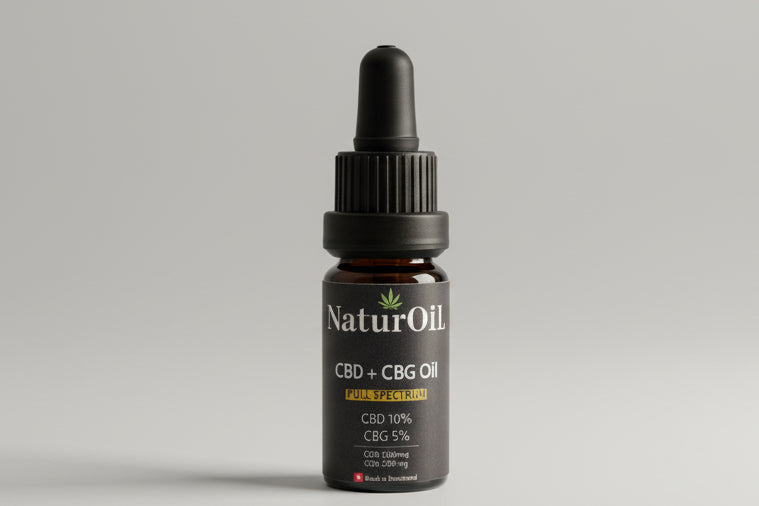 CBD 10% CBG 5% Drops MCT Oil (10ml) - By NaturOIL
