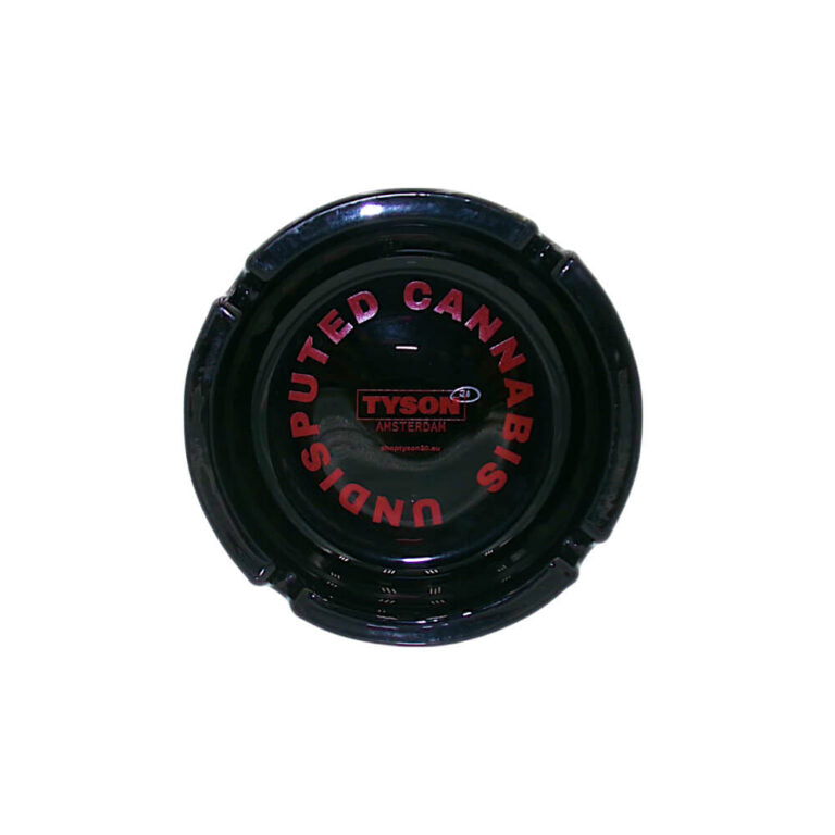 Tyson 2.0 - Undisputed Cannabis Glass Ashtray Black