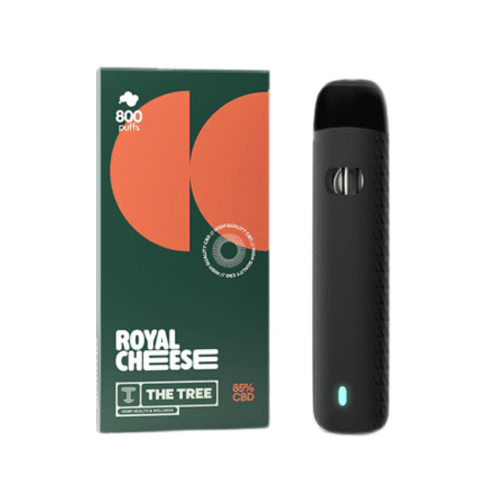 CBD Disposable Vape Pen Royal Cheese 850mg CBD – 800 Puffs (1ml) by The Tree