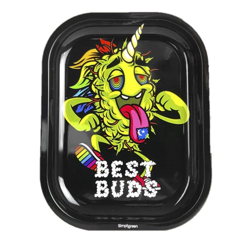 LSD Editon Medium Metal Rolling Tray By Best Buds