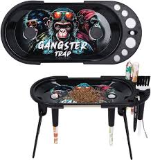 Round Scroll Rolling Console Tray