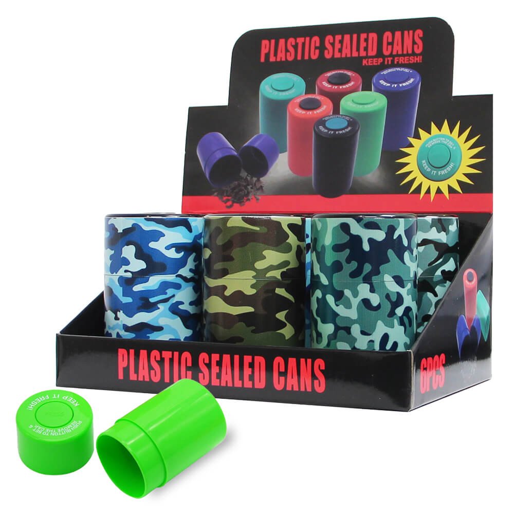 Vacuum Sealed Stash Jar / Storage Box Tub Can (Camouflage) By Urban Crew