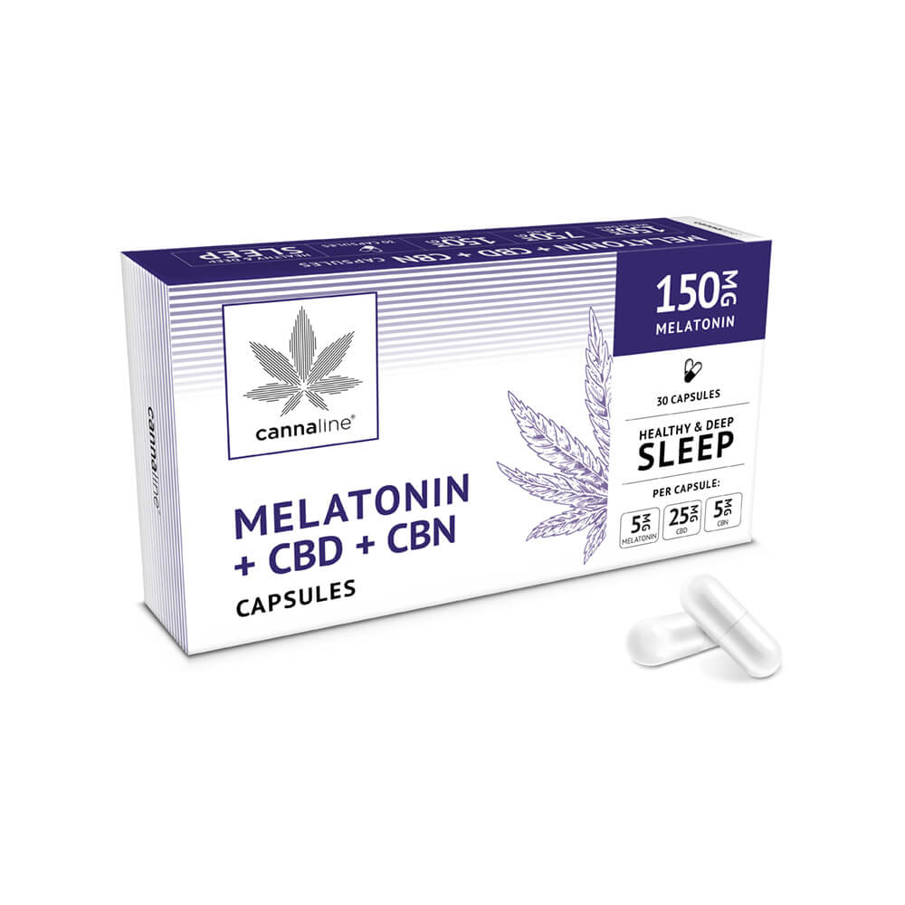 Melatonin Capsules with CBD and CBN (30 capsules) by Cannaline