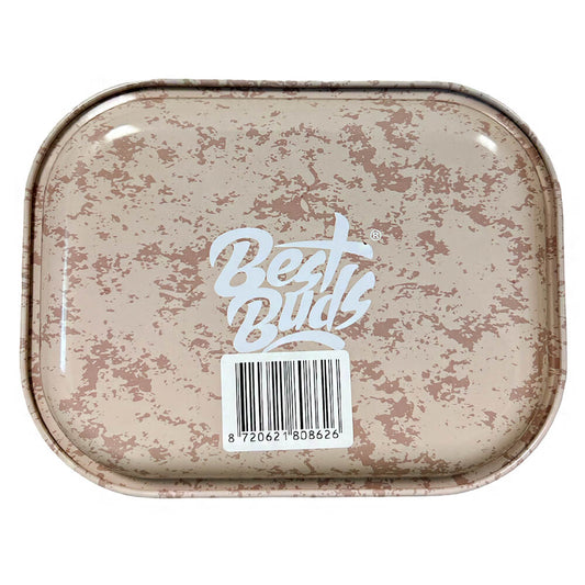 Cookies And Cream Metal Rolling Tray Small (14x18cm) By Best Buds