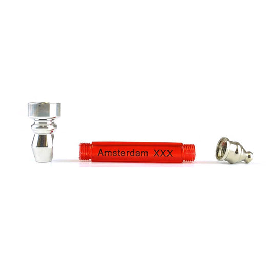 Amsterdam XXX Plastic Coloured Metal Pipe (Random Colour) By Zen Pipe