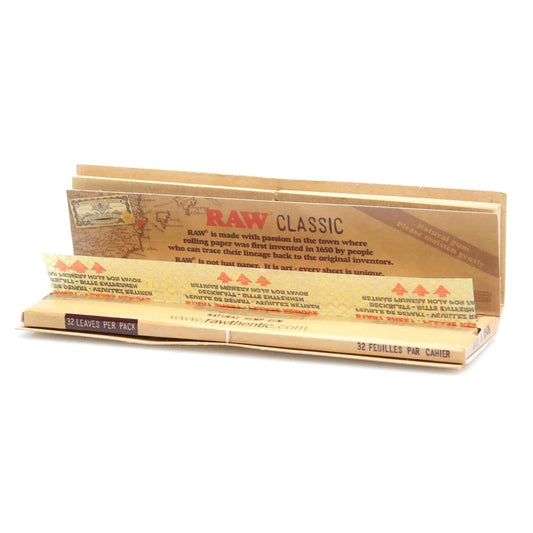 Connoisseur Kingsize Slim Rolling Papers With Tips (F) By Raw