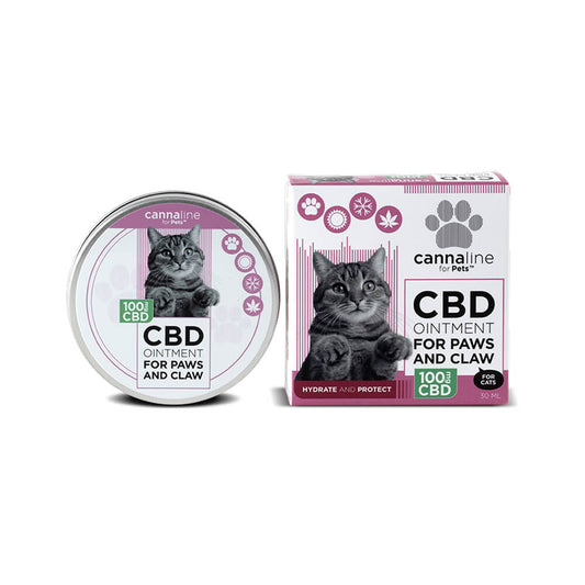 Cannaline - CBD Ointment 100mg Paws & Claws For Cats (30ml)