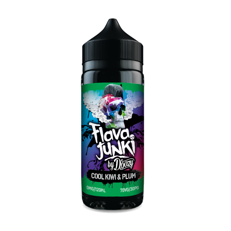 Cool Kiwi & Plum 100ml Shortfill by Doozy Vape - Flava Junki Range