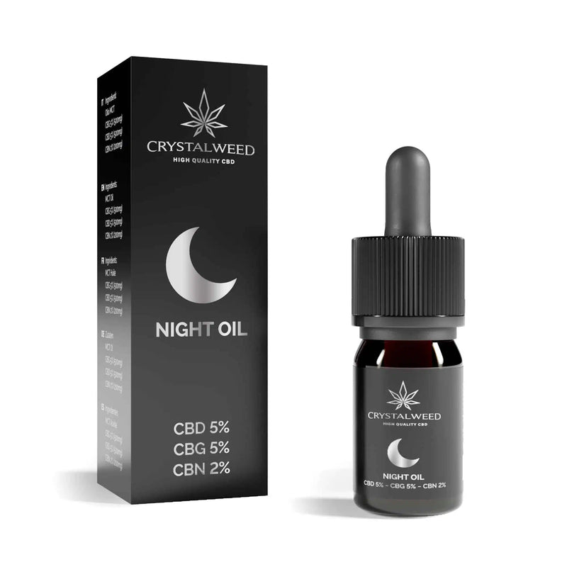 CBD Night Oil - 10ml By Crystal Weed