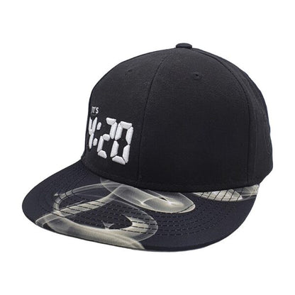 Lauren Rose 420 Digital - White Fire Snapback Baseball Cap