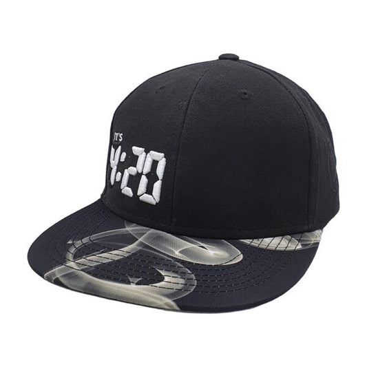 Lauren Rose 420 Digital - White Fire Snapback Baseball Cap