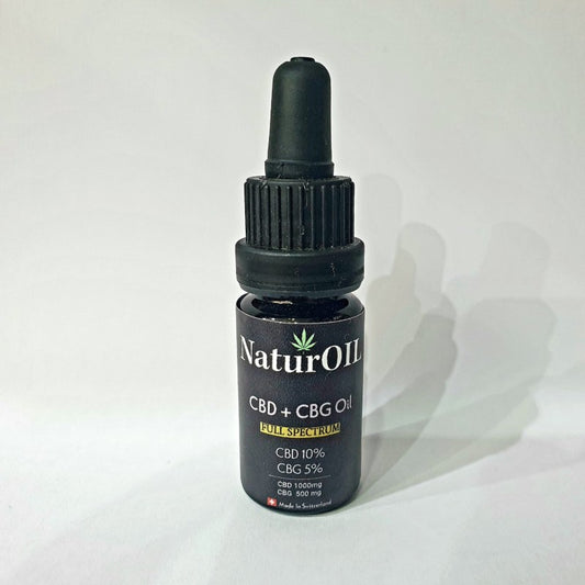 CBD 10% CBG 5% Drops MCT Oil (10ml) - By NaturOIL