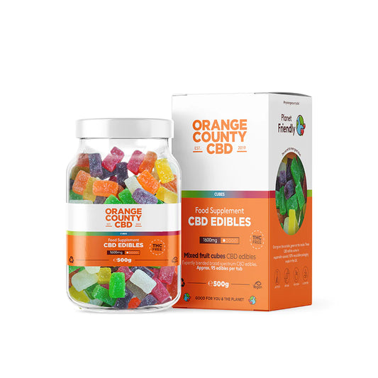 CBD Gummy Cubes (Large Tub) By Orange County CBD