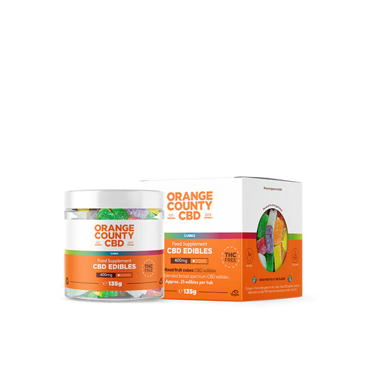 CBD Gummy Cubes (Small Tub) By Orange County CBD