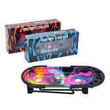 Round Scroll Rolling Console Tray