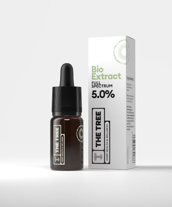 CBD Oil BIO Extract Full Spectrum Raw Oil / 500mg (5%) 10ml By The Tree