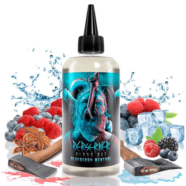 Blueberry Menthol Berserker 200ml Short Fill by Joe's Juice