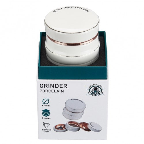 Porcelain 4 Part Grinder (63mm) By Champ High