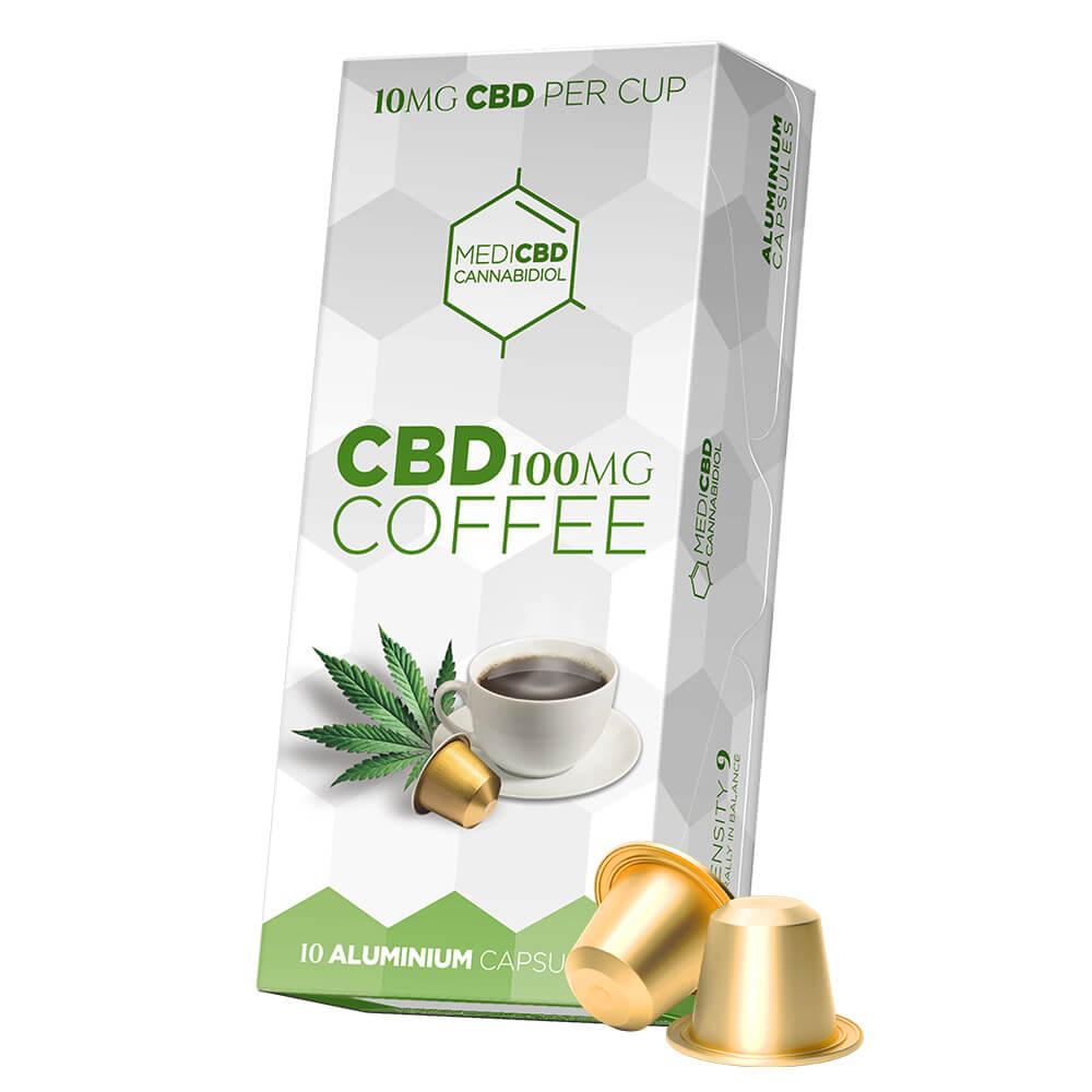 Coffee Capsules (Compatible With Nespresso) 100mg / 10 Pods By MediCBD
