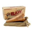 Wooden Double Barrel Holder - BY RAW