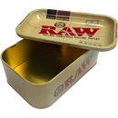 Munchies Box Stash Jar / Storage Box With Metal Rolling Tray Lid By Raw