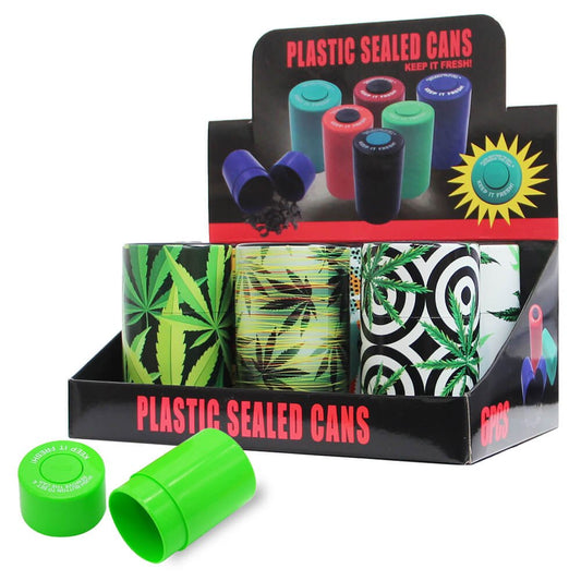 Vacuum Sealed Stash Jar / Storage Box Tub Can (Weed Jungle) By Urban Crew