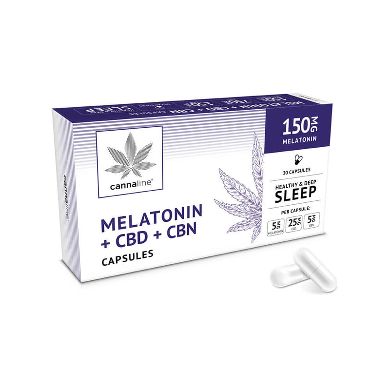 Melatonin Capsules with CBD and CBN (30 capsules) by Cannaline