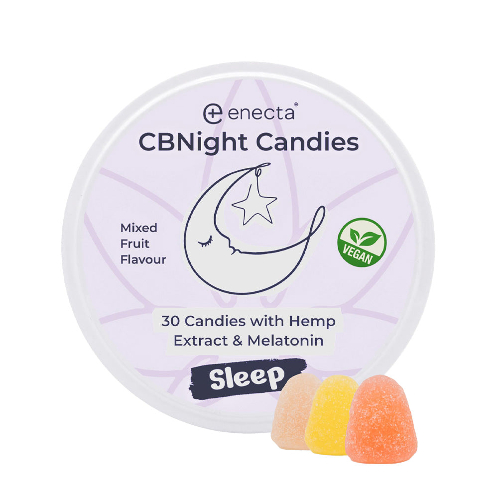 CBNight Candies with Organic Hemp & Melatonin (30PCS) by Enecta