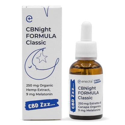 CBNight FORMULA Classic (250mg Organic Hemp Extract) 9mg Melatonin by Enecta