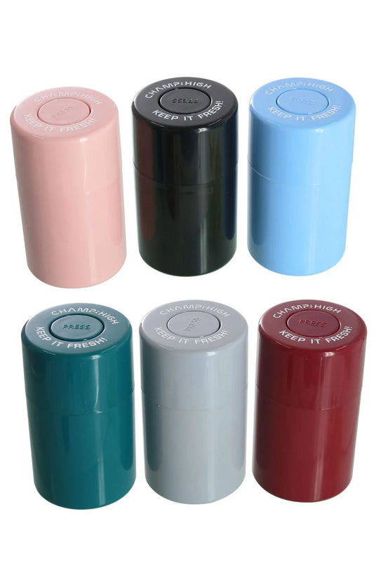 Vacuum Sealed Stash Jar / Storage Box Tub Can (Random Colour) By Champ High