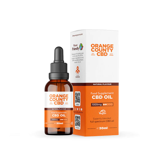 Natural Full Spectrum CBD MCT Oil 30ml  By Orange County CBD