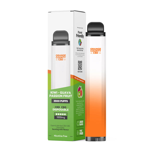 CBD/CBG Disposable Vape Pen (1000mg)(3500 Puff) By Orange County CBD