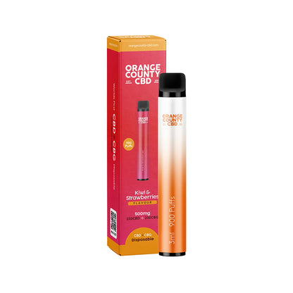 CBD/CBG Disposable Vape Pen (500mg)(900 Puff) By Orange County CBD