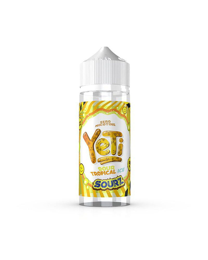Sour Tropical Ice 100ml Shortfill by Yeti Sourz (Including Free Nic Shots)